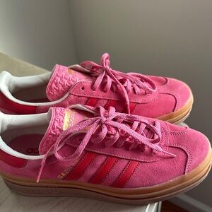 Adidas Women's Pink and Red Sneakers